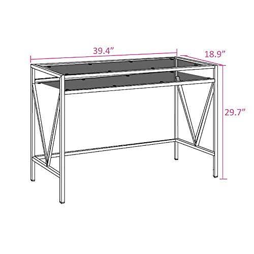 Glass Top Desk Vanity Table U968821