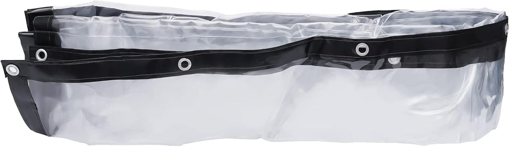8×20FT Clear PVC Waterproof Tarp Curtain D80624