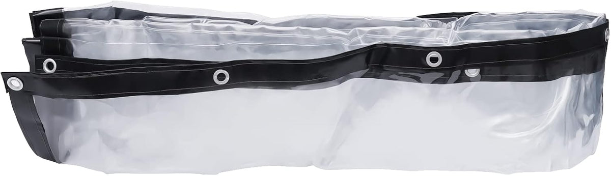 8×20FT Clear PVC Waterproof Tarp Curtain D80624