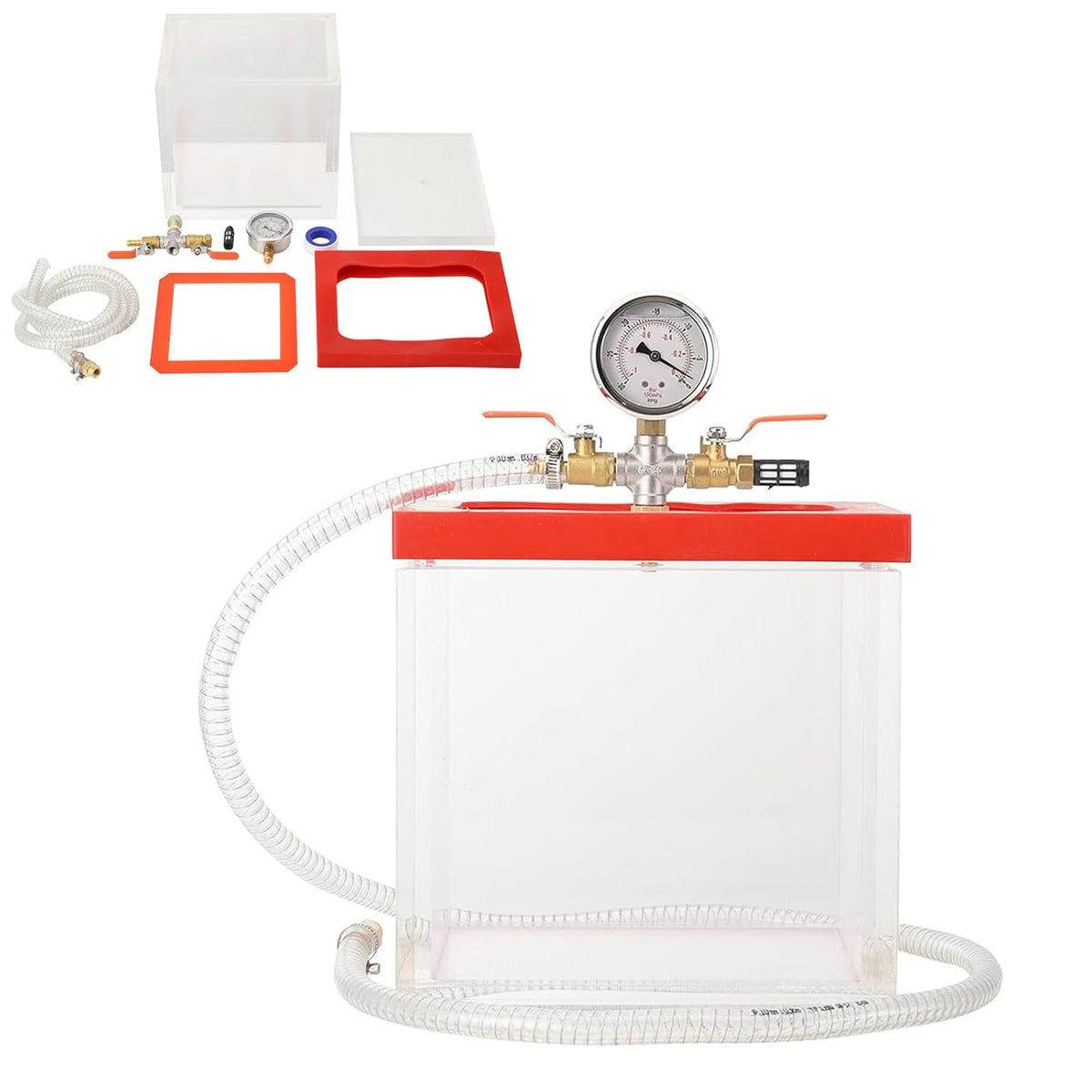 2 Gallon Clear Acrylic Vacuum Chamber L45660