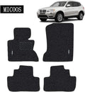 Compatible with Car Floor Mat Carpet for BMW X3 (2003-2010) E83, All Weather Heavy Duty Floor Mat Set Waterproof Stain-Resistant (Black) O237