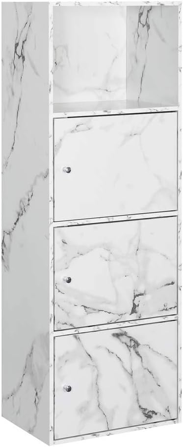 White 3 Door Storage Cabinet J56659