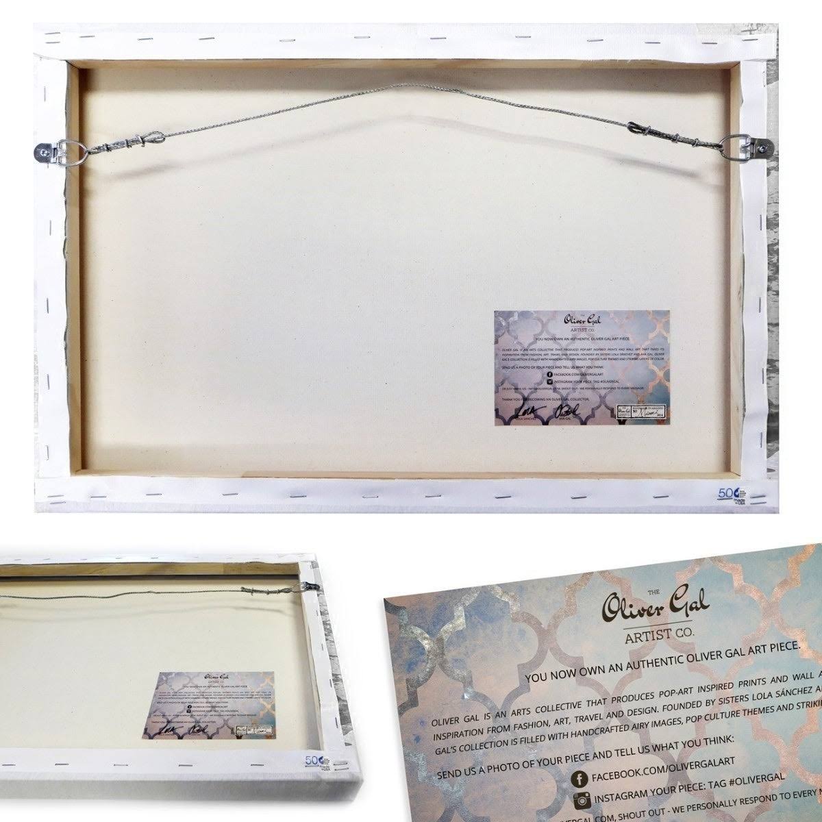 White Floral and Botanical Canvas K7226