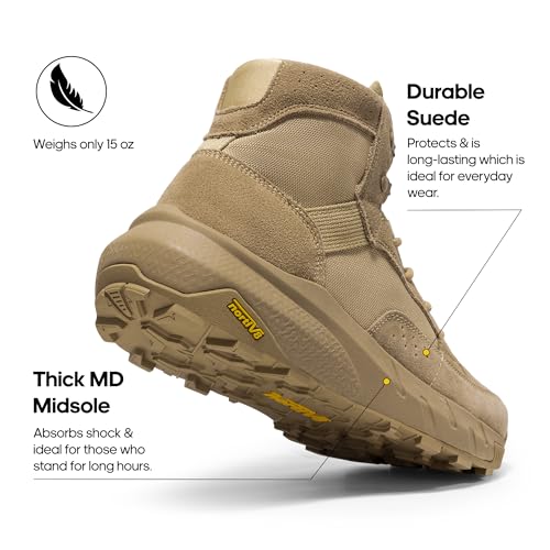 Lightweight Leather Casual Work Boots Y5901