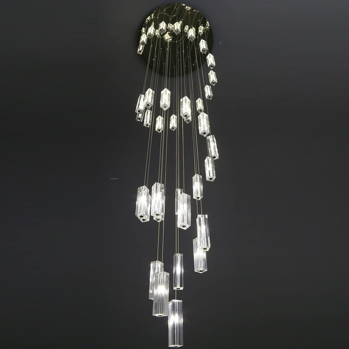 Modern Crystal Chandeliers LED Light Fixture 36-Lights T874653
