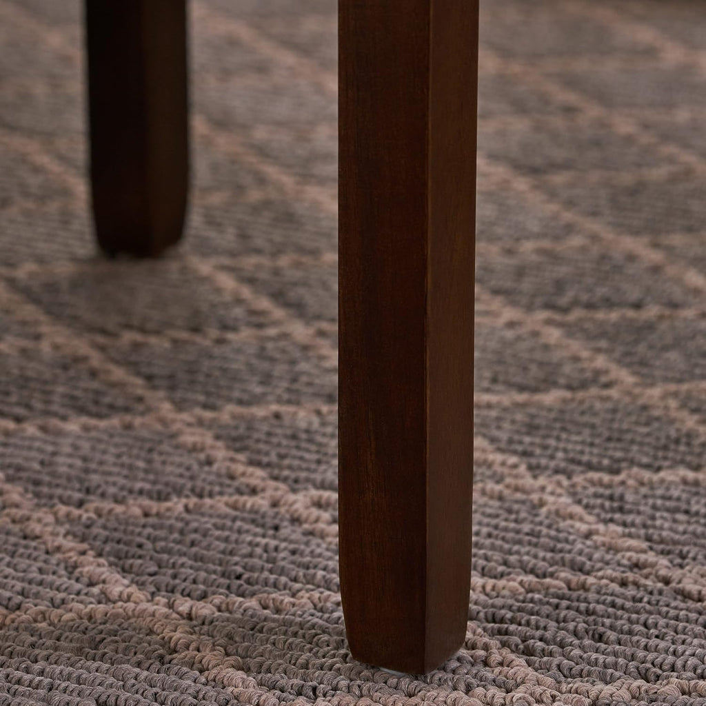 Brown Mahogany Acacia Wood Accent Table with Drawer C120506