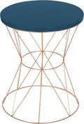 Round Accent Table with Cage Metal Frame J917108