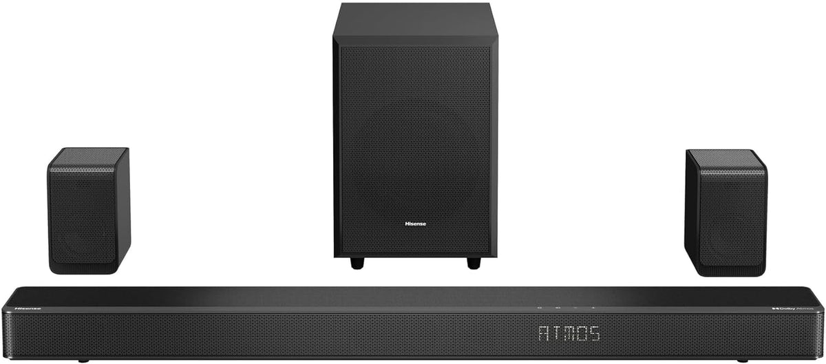 5.1.2 Ch 420W Soundbar with Wireless Subwoofer and Wireless Rear Satellite Speakers, Black K644