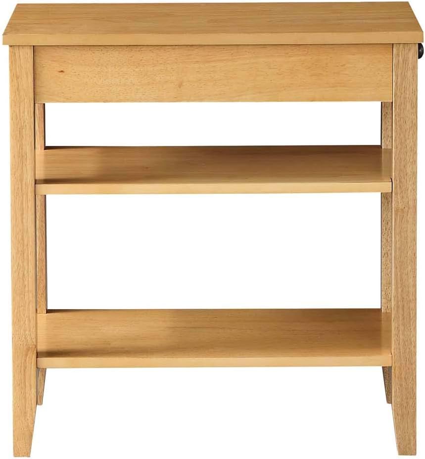 Three Tier End Table with Drawer L4377