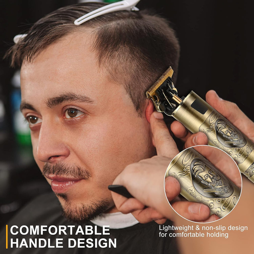 Gold Cordless Hair Clippers with LCD Display P821899