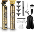 Gold Cordless Hair Clippers with LCD Display P821899