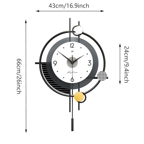 Silent Non Ticking Decorative Wall Clock U5447