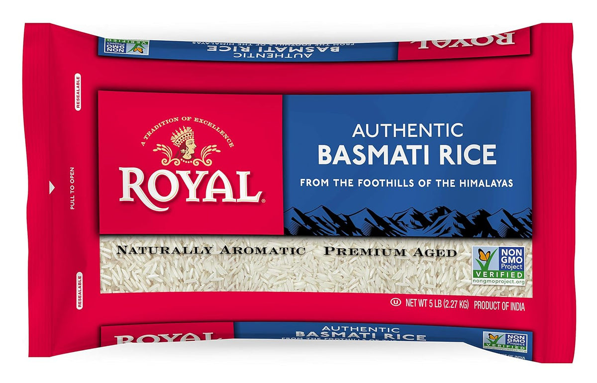 5 Pound (2-Pack) Royal White Basmati Rice E882