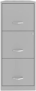 3 Drawer Vertical Metal File Cabinet with Lock Pearl White G448578