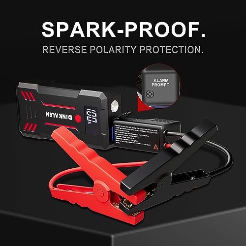 Car Battery Jump Starter 3000A Portable 12V Jump Starter with Jumper Cables and LED Lights Y345742