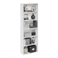 White 6-Tier Open Storage Bookcase U808379