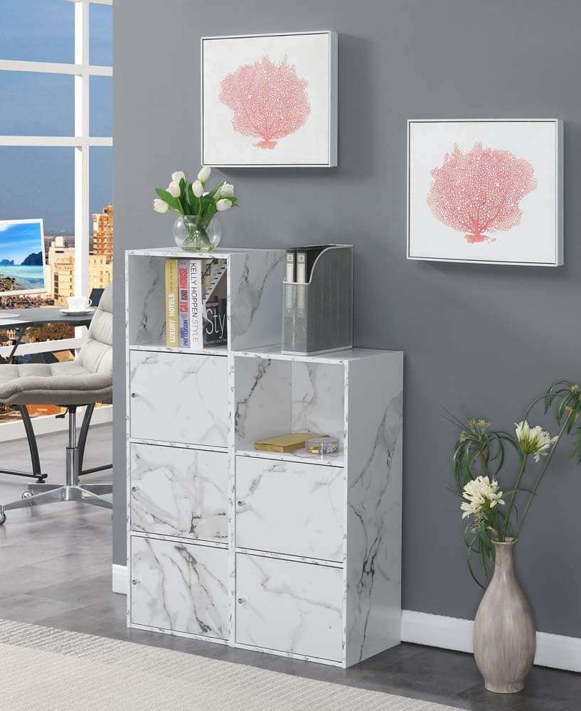 White 3 Door Storage Cabinet J56659