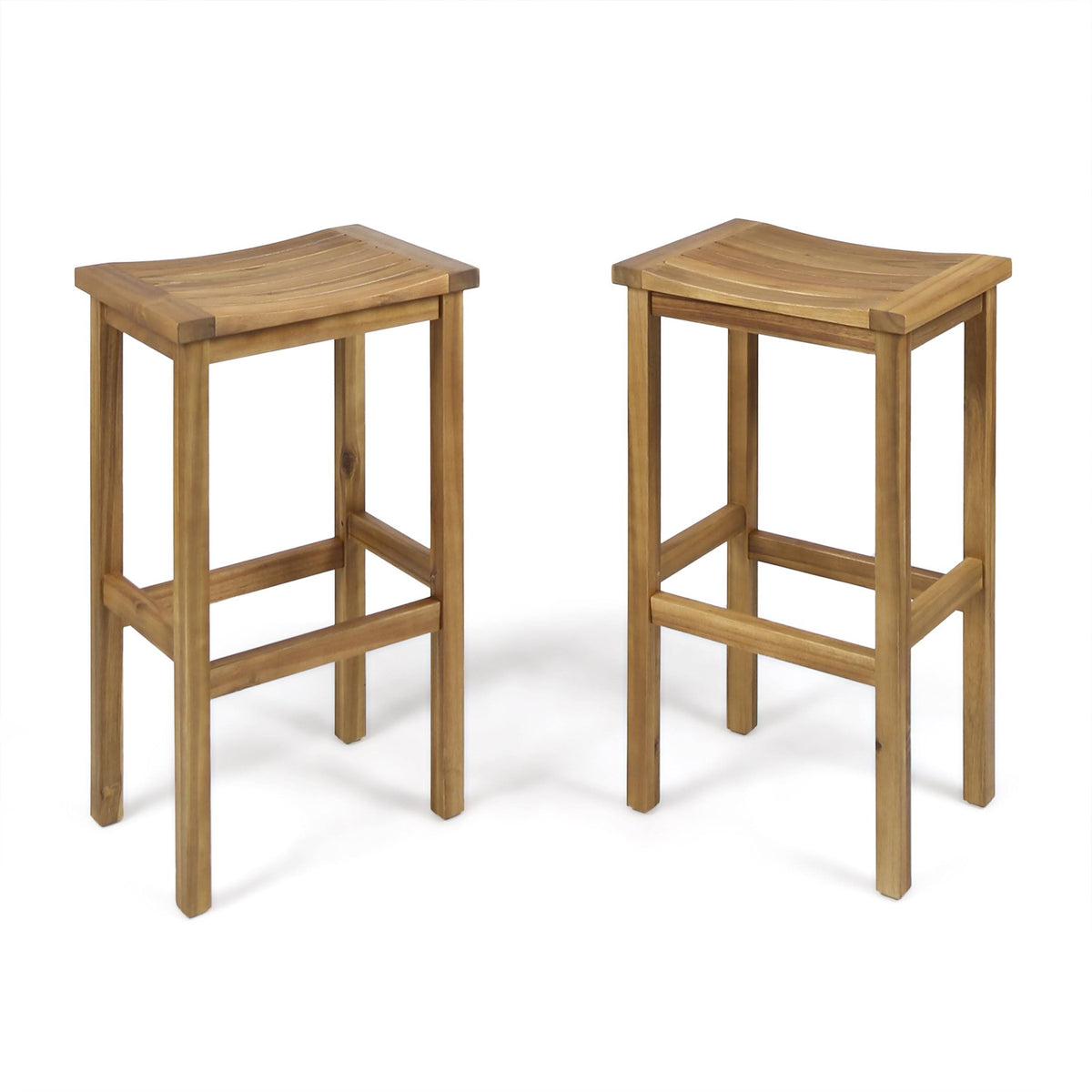 30 inch Acacia Wood Barstools Set of 2 Y45840