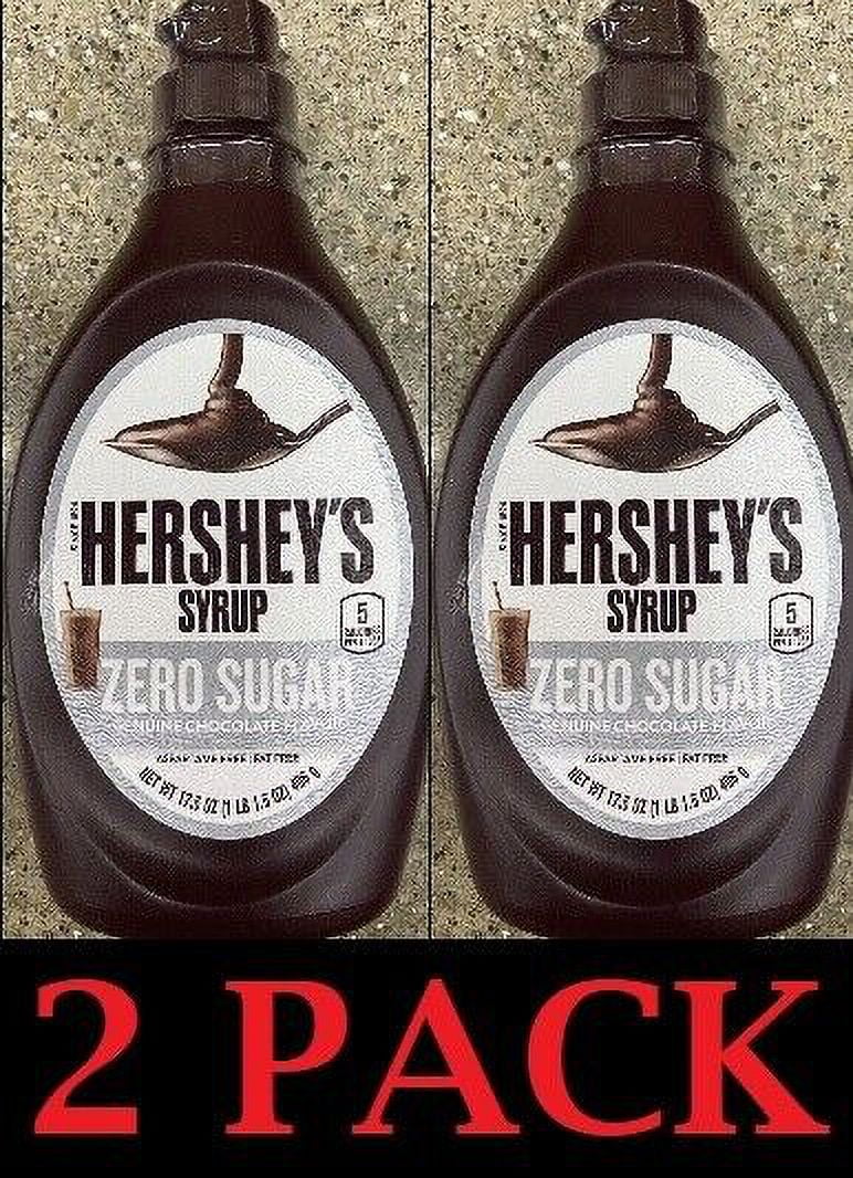 2 PACK 17.5 Oz Zero Sugar Chocolate Flavor Syrup V491