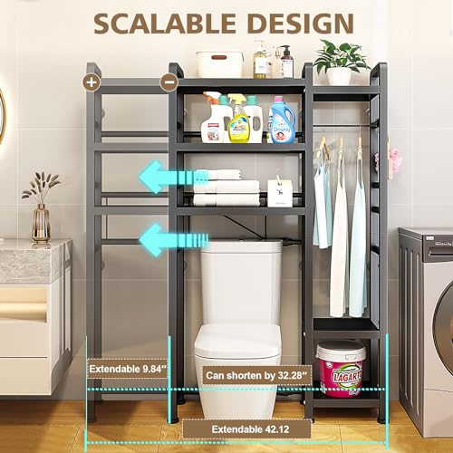 Over The Toilet Storage Cabinet with Toilet Paper Holder Stand U6183