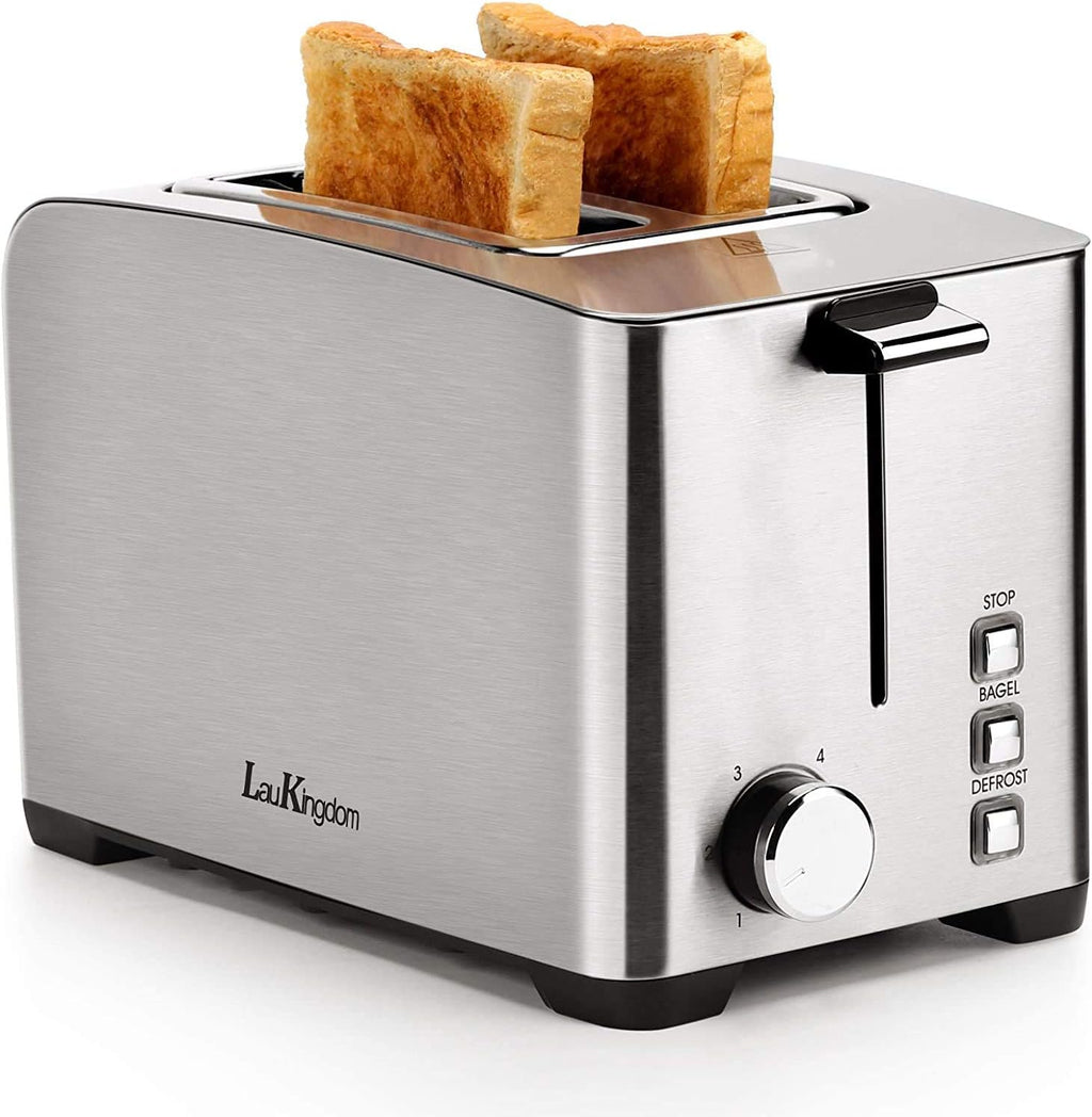 4 Slice Wide Slot Stainless Steel Toaster O183