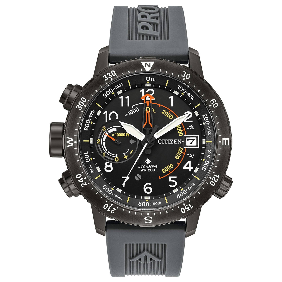 Black Dial Silicone Strap Men's Watch L908