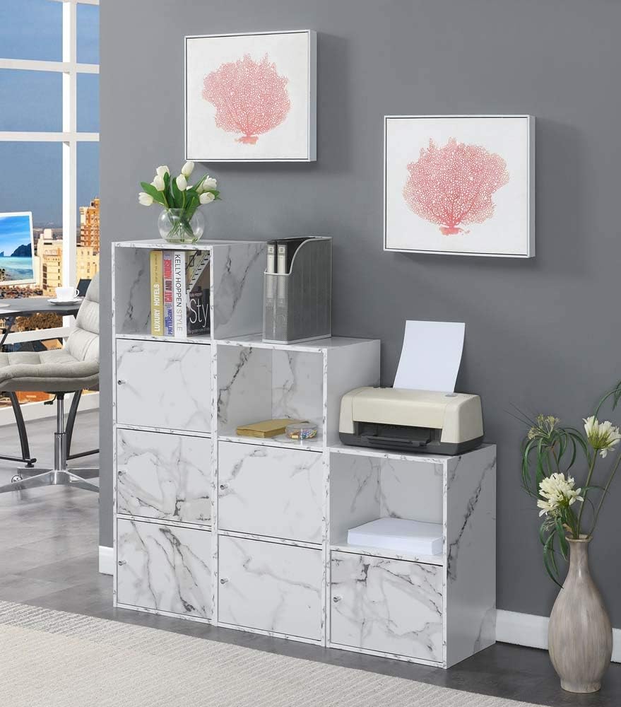 White 3 Door Storage Cabinet J56659