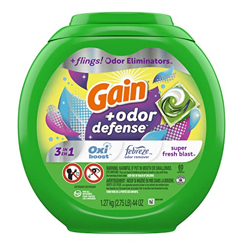 112 Count Laundry Detergent Pacs with Odor Defense G74400
