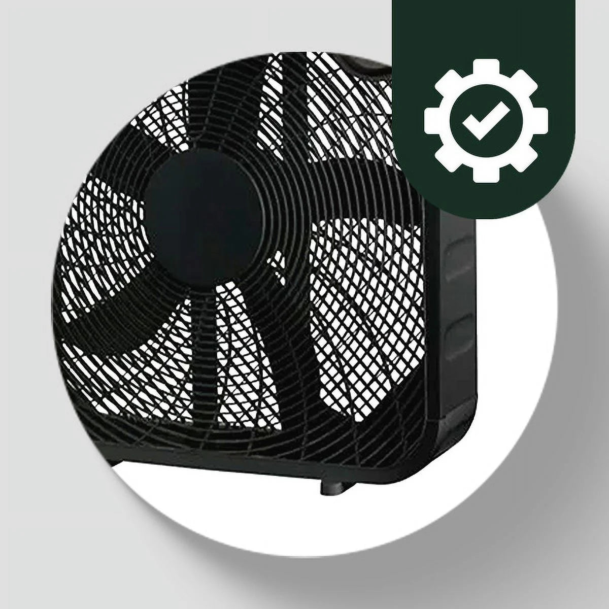 Black 20 Inch Box Fan Q5784