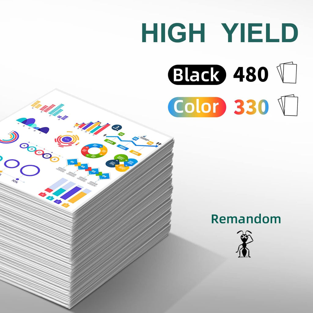 Remanufactured Ink Cartridge 63 Replacement Pack of 2 L896379
