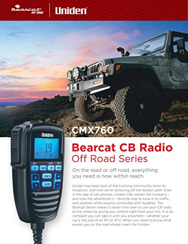 Compact Mobile CB Radio, 40-Channel, Black P569706