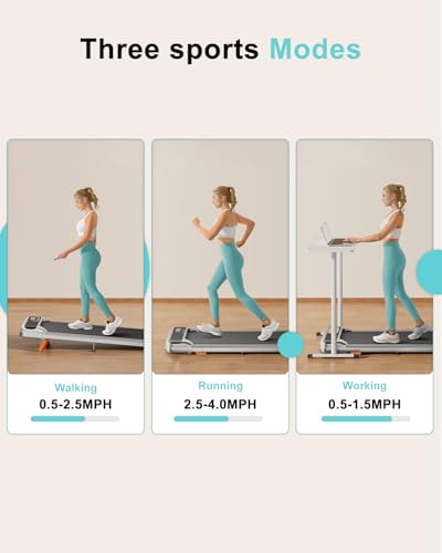Under Desk Treadmill with Incline 2.5HP Portable Walking Treadmill T559