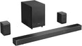 5.1.2 Ch 420W Soundbar with Wireless Subwoofer and Wireless Rear Satellite Speakers, Black K644