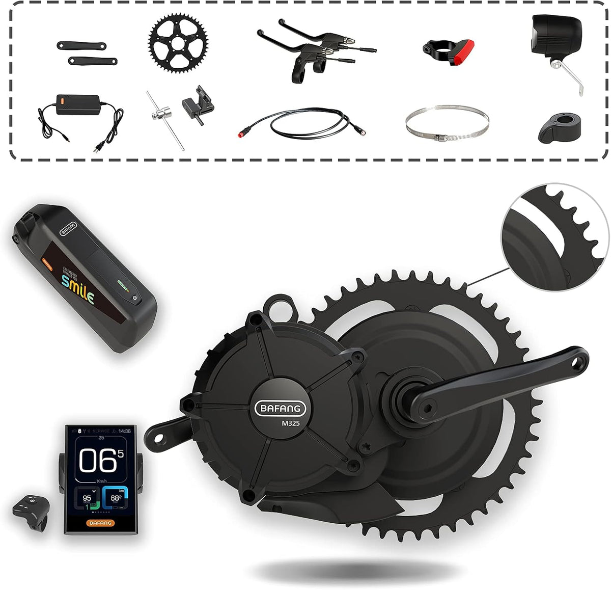 50.4V 500W 750W 1000W Electric Bike Conversion Kit with 19.6Ah Battery B59747