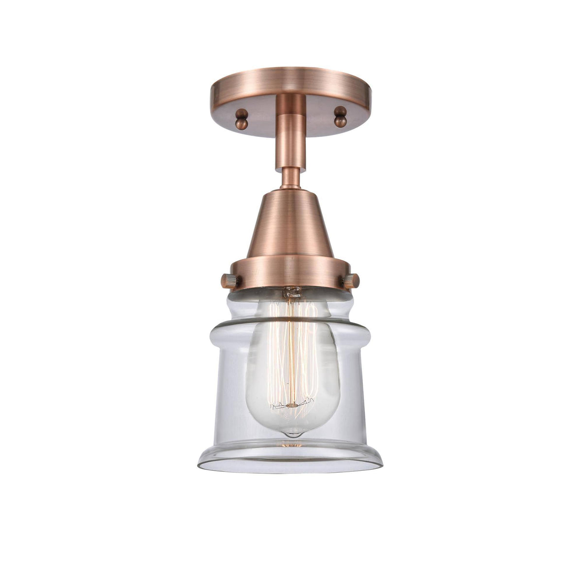 1 Light 6 inch Flush Mount in Antique Copper Z791