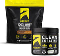 100% Whey Protein Powder, Chocolate Peanut Butter 4 lb & Creatine Monohydrate Powder, Unflavored 45 Servings H6582