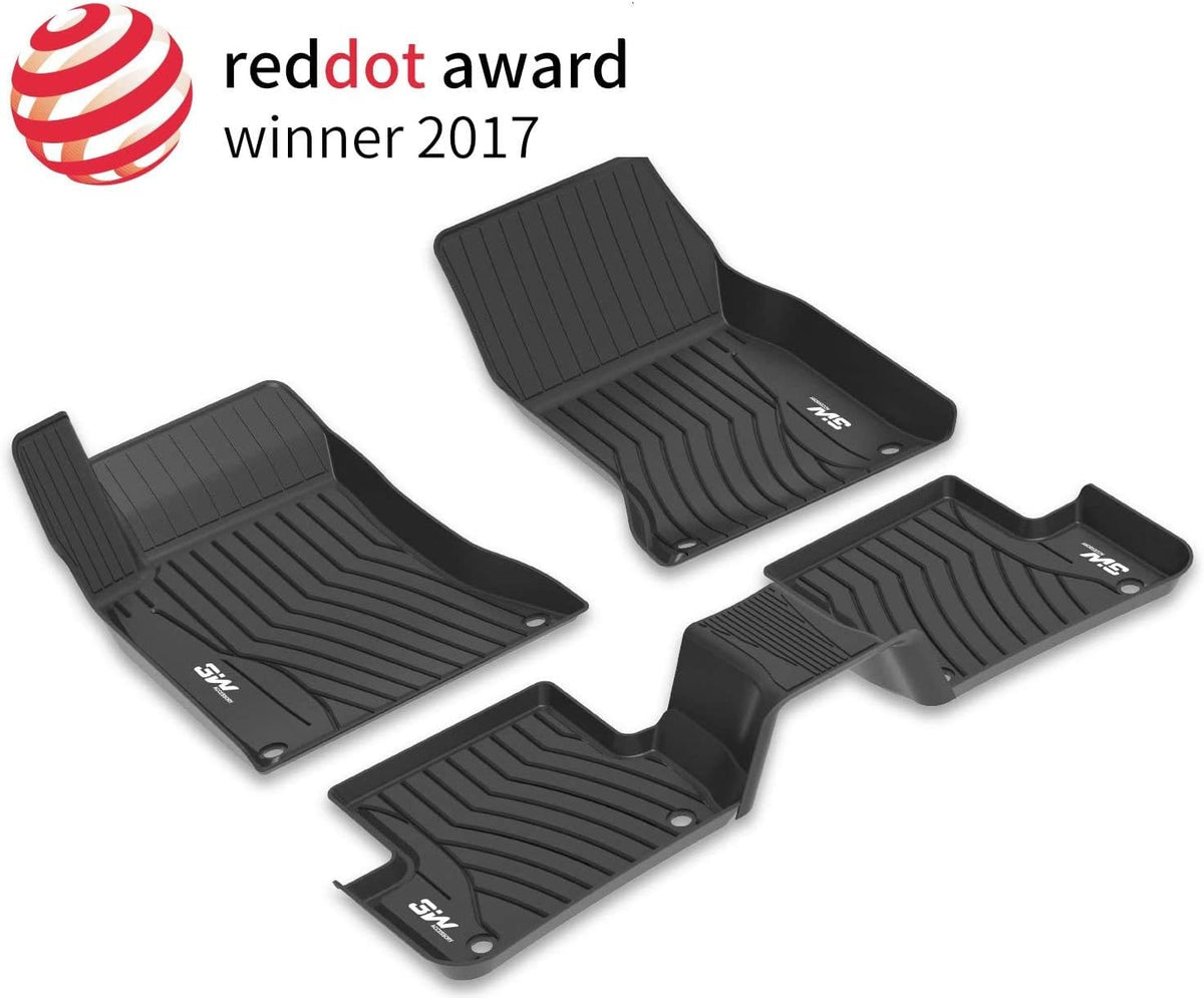 TPE All Weather Custom Fit Floor Mats Black Full Set H7986