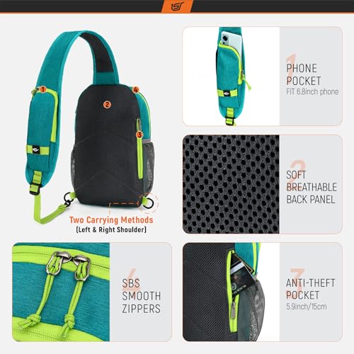 Lightweight Sling Backpack with RFID Pocket Crossbody Bag R3416