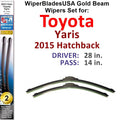 Toyota Yaris Beam Wiper Blades Set of 2 H26032
