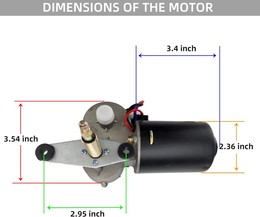 12V Universal Power Wiper Kit with Washer Pump Kit J212