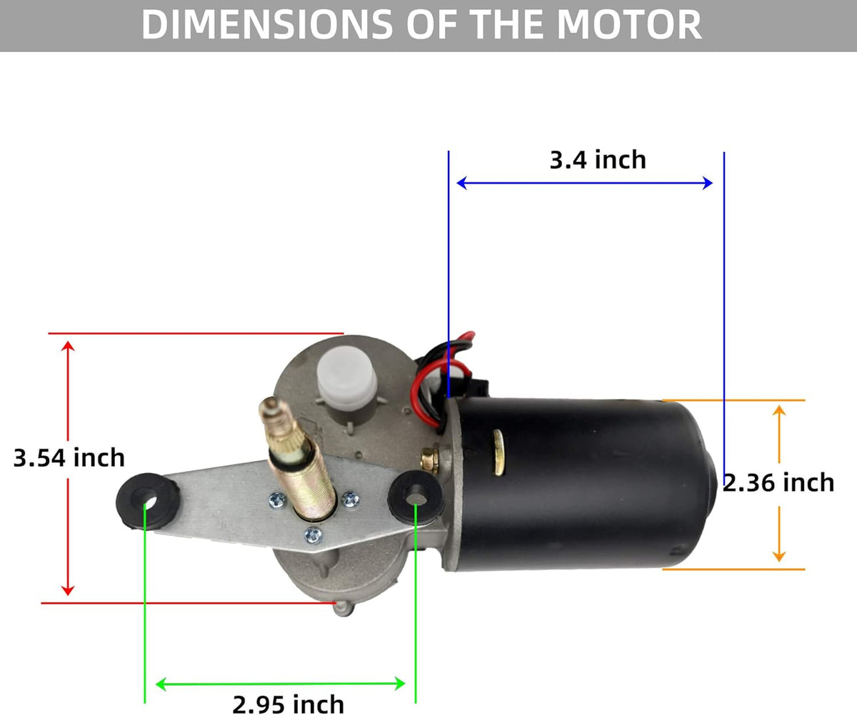 12V Universal Power Wiper Kit with Washer Pump Kit J212