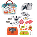 31 Pieces Stainless Steel Play Kitchen Cooking Set K980163