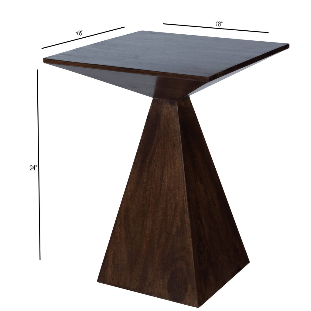 Brown Wood End Table W135