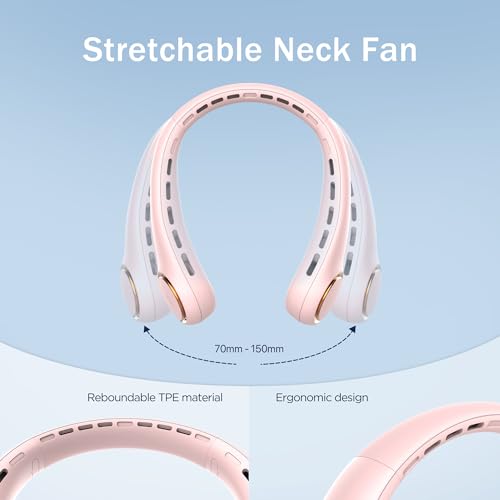 Portable Neck Fan 4000mAh 3 Speeds White K542