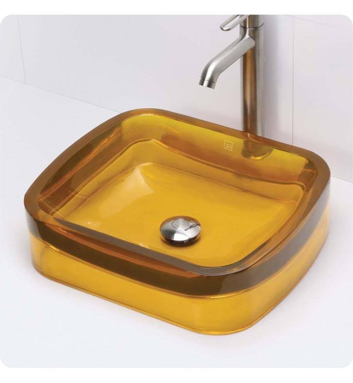Rectangular Resin Vessel Sink, Shadow T307799