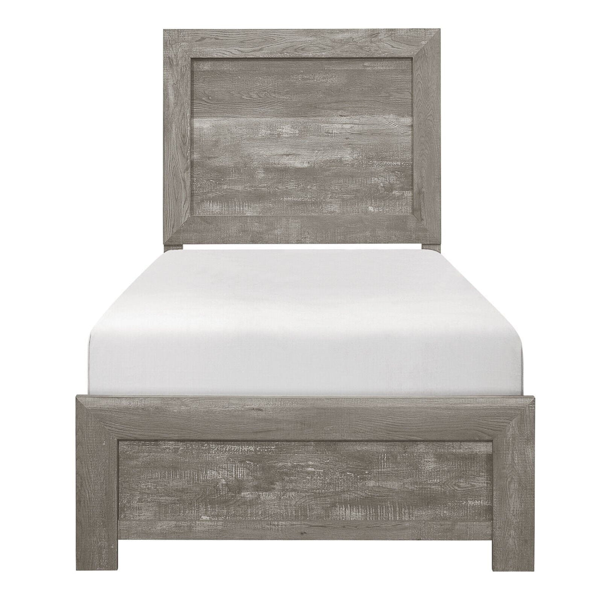 4pc Twin Size Bedroom Set with Nightstand Dresser Mirror P651