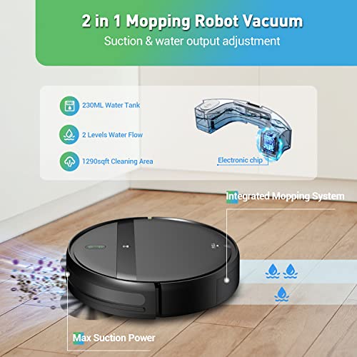 Robot Vacuum and Mop Combo 2300Pa Tangle-Free B26644