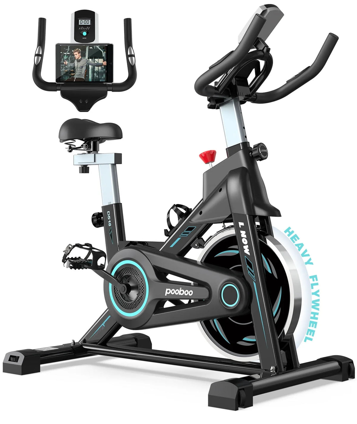 Magnetic Stationary Exercise Bike Blue P808