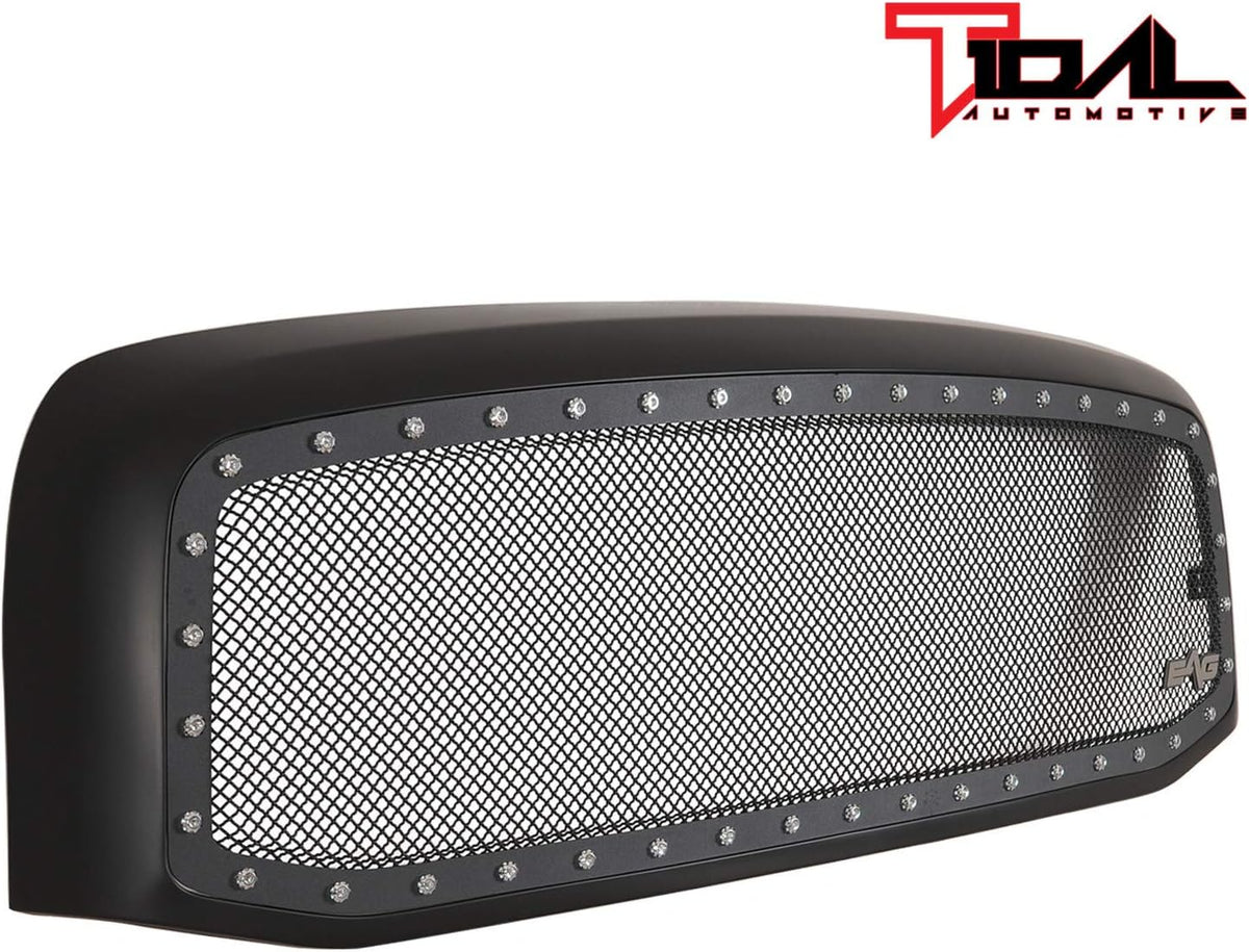 Black Steel Mesh Replacement Grille I98197