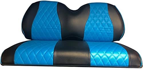 SkyBlue Diamond Stitching Front Seat Covers C8958